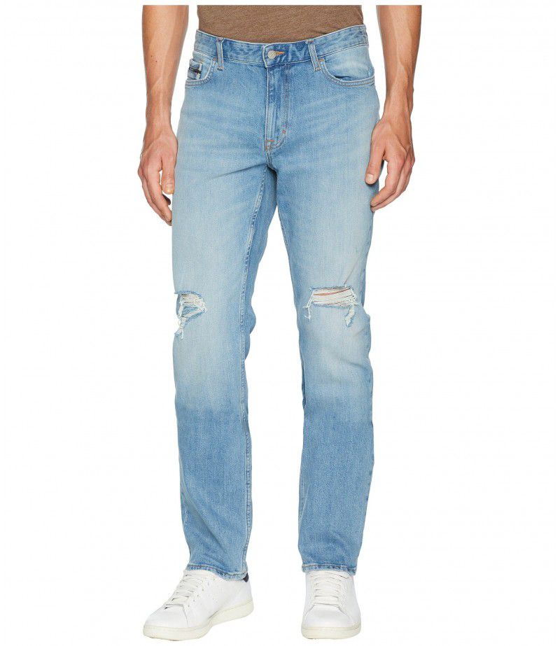 Calvin Klein Jeans Slim Straight Fit Jeans in Divisadero Blue Wash