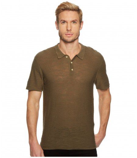 7 For All Mankind Short Sleeve Sweater Polo