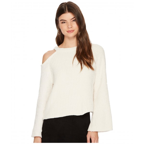 1.STATE Bell Sleeve Sweater with Shoulder Cut Out
