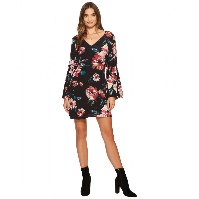 1.STATE Bell Sleeve Swing Dress